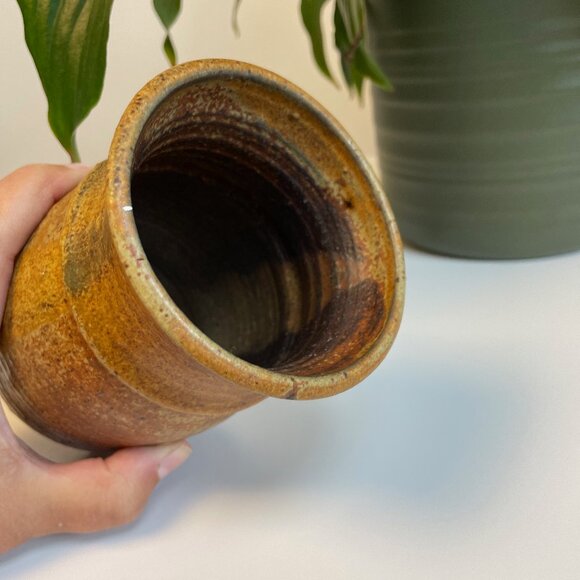 Earthware Percé Vase - Signed - Picture 4 of 7